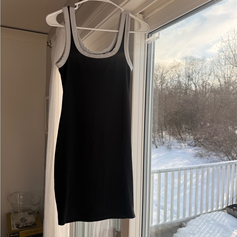 VICI Black and White Tank mini Dress